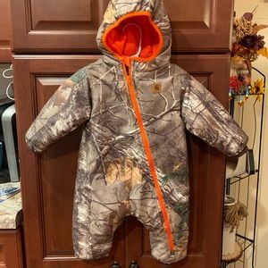Baby Carhartt Camo Snowsuit/Bunting